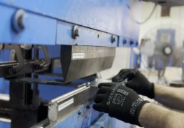 CNC press brake bending a part